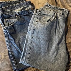 Mens straight leg Wrangler jeans 42x30